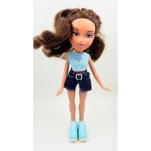 Bratz Fashion Doll Jasmin Brunette 2001 MGA Angel Shirt